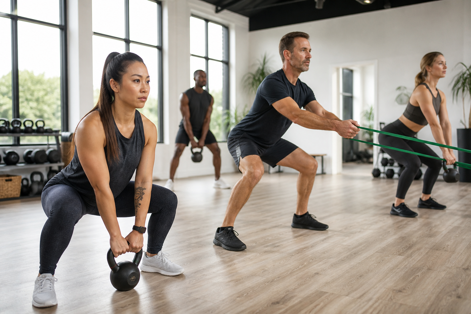 Styrke- og funktionel holdtræning hos HIPOWER-GYM